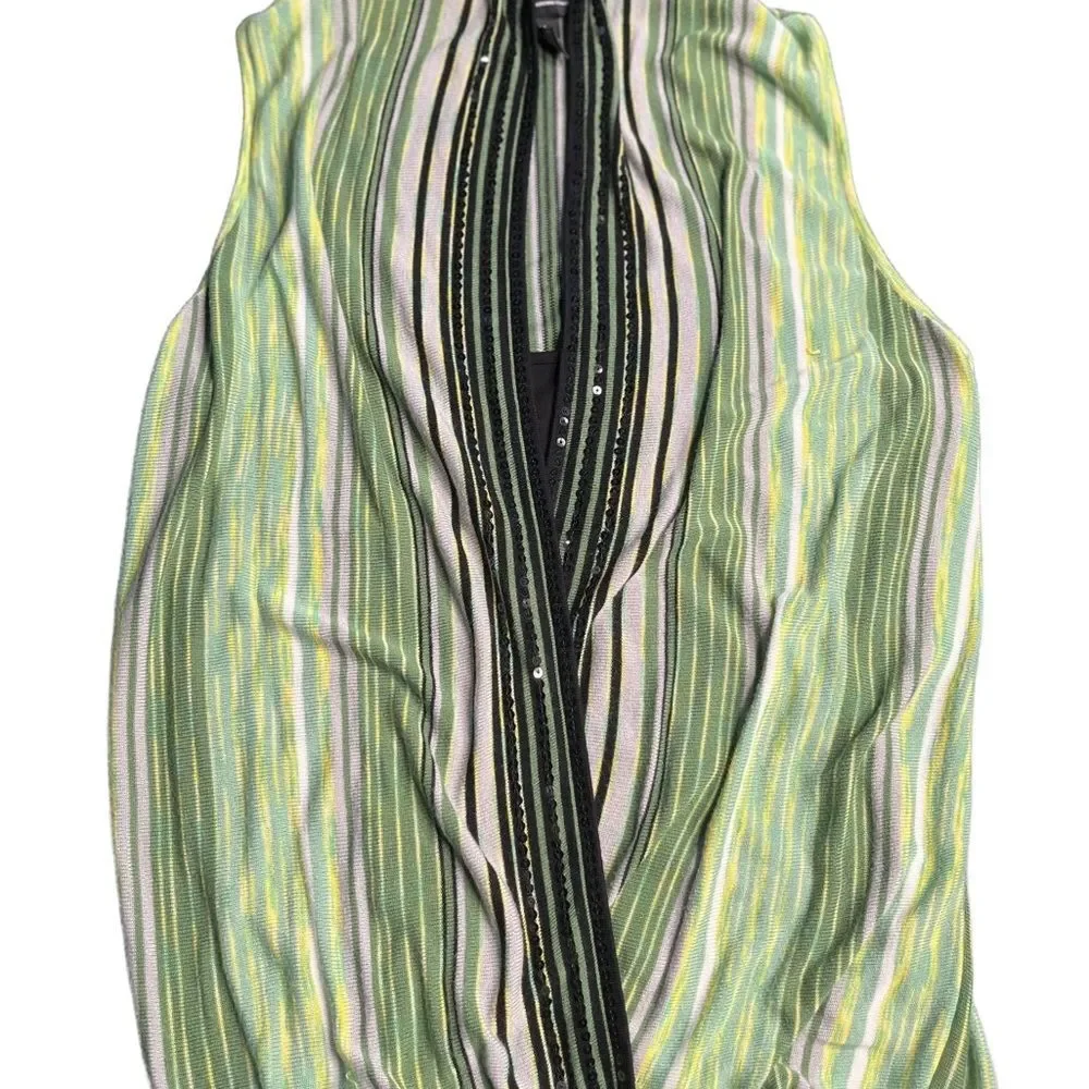 INC International Concepts Open Front Tunic w/att’d Tank Size XL EUC - Picture 2 of 12